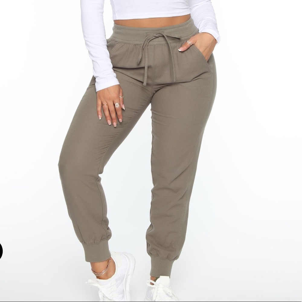 Olive joggers